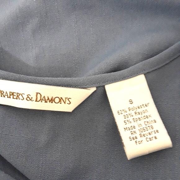 Draper's & Damon's Womens Size S Blue Beachy Fishnet Fairy Cardigan 2 Piece Set - Picture 12 of 12